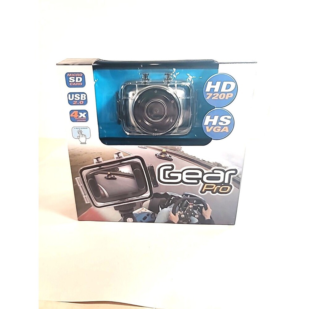 Gear Pro High-Definition Sport Action Camera, 720p Wide-Angle Camcorder